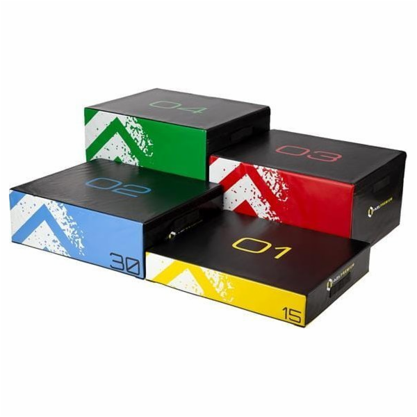 Set of four plyometric boxes HMS Premium PYBS01
