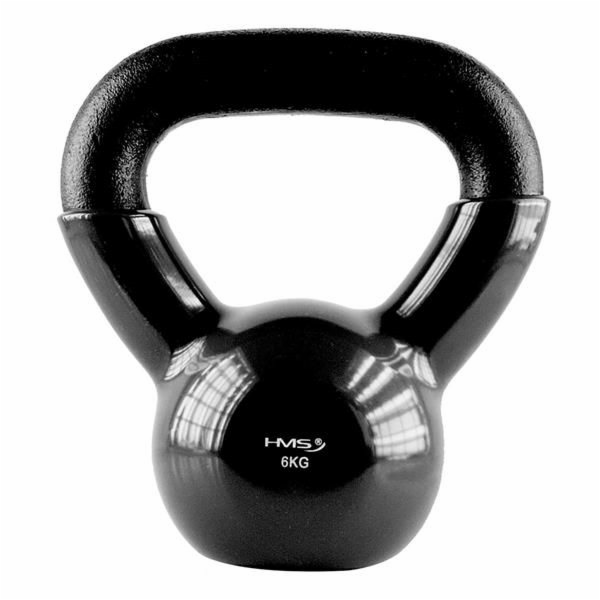 Kettlebell vinyl 6kg black HMS KNV06