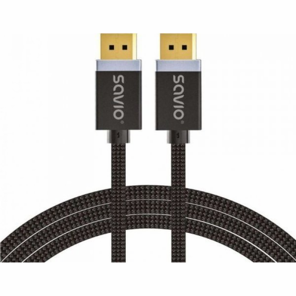 SAVIO CL-165 Display Port 1.4 kabel, 1m, měděný, bavlněný...
