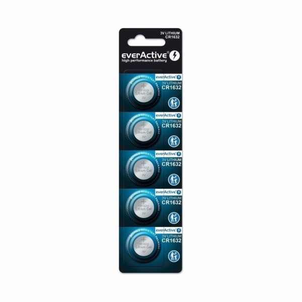 Miniaturní lithiová baterie everActive CR1632 v blistru p...