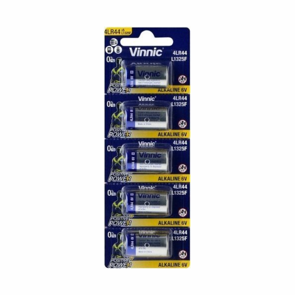 Battery Vinnic 4LR44 / L1325F / 544A / A544 5 pcs.