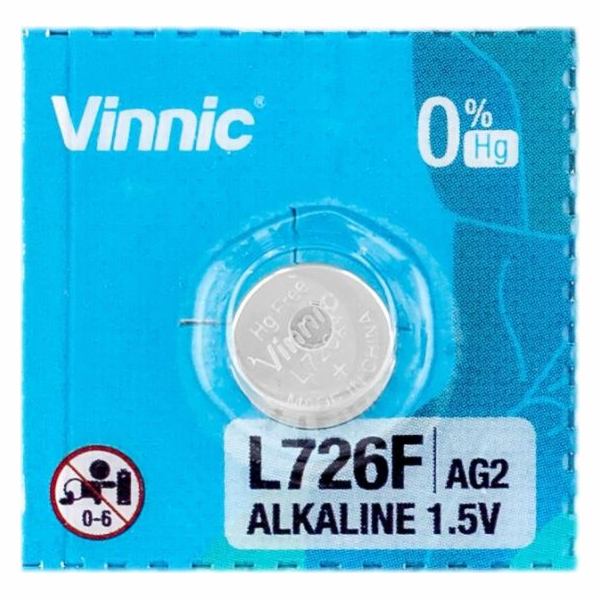 Alkaline mini battery Vinnic G2 / AG2 / L726 / LR59 10 pcs.