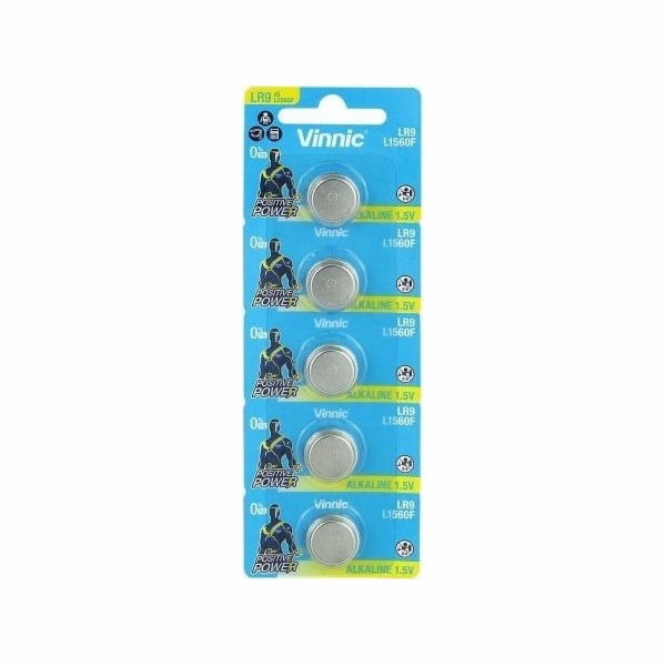 Alkaline battery Vinnic 625 / EPX625G / LR9 / L1560 5 pcs.
