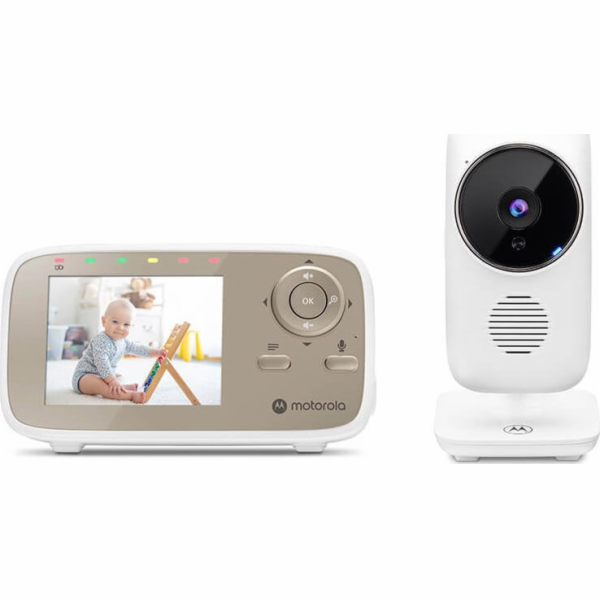 Motorola Video Baby Monitor  VM483 2.8  White/Gold