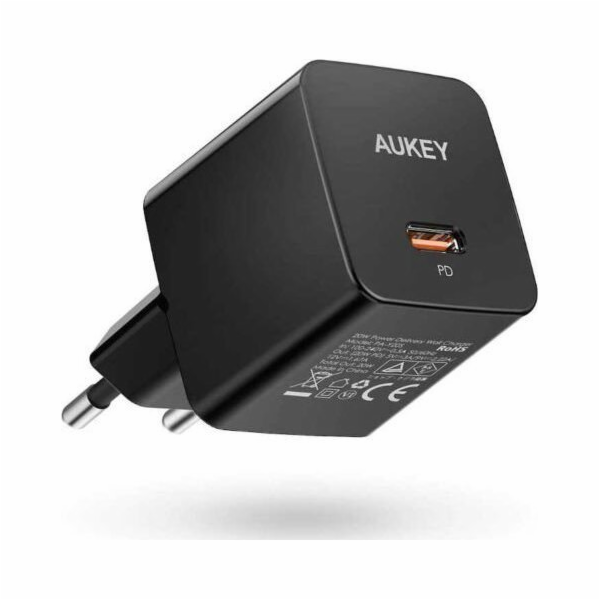 PA-Y20S Černá mini nabíječka 1xUSB-C 20W PD Power Delivery