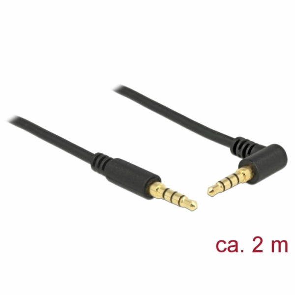 Delock Kabel Stereo Jack 3,5 mm 4 pin samec > samec pravo...