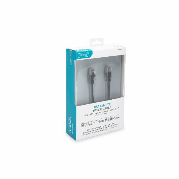 Digitus Patch Cable, CAT6, RJ45 M/M, 2.0m, S-FTP, AWG 27/...