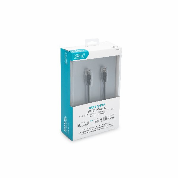 Digitus Patch Cable, CAT6, RJ45 M/M, 3.0m, S-FTP, AWG 27/...