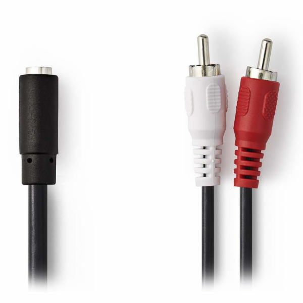 NEDIS stereofonní audio kabel/ 2x RCA zástrčka - 3,5mm zá...