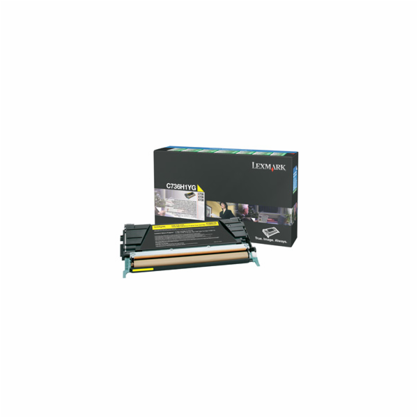 Lexmark C736, X736, X738 Yellow High Yield Return Program...