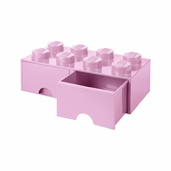 Room Copenhagen LEGO Brick Drawer 8 růžová, úložný box