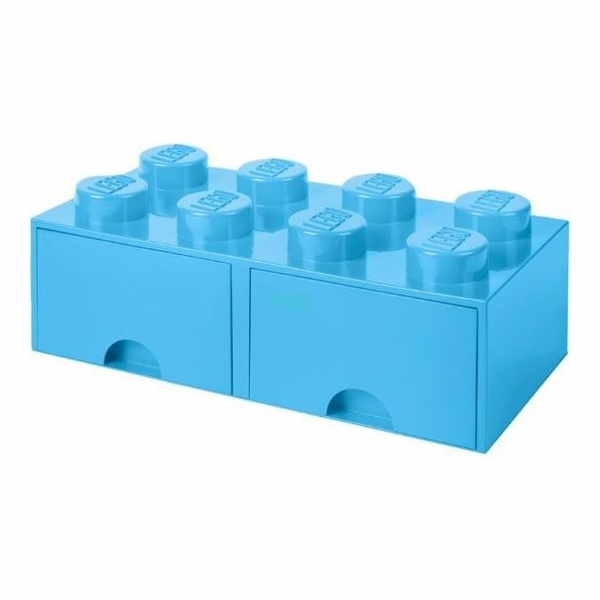 Room Copenhagen LEGO Brick Drawer 8 světle modrá, úložný box