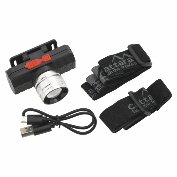 LED čelovka Cattara SCORPION 90lm ZOOM nabíjecí