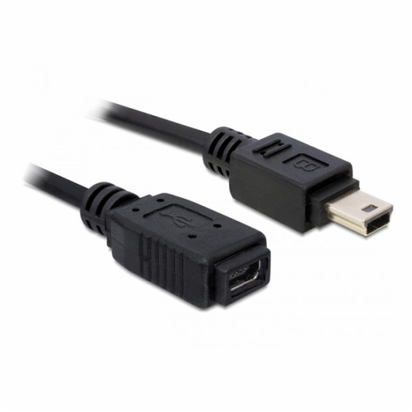 Delock USB 2.0 mini-B samec > samice Prodlužovací kabel 