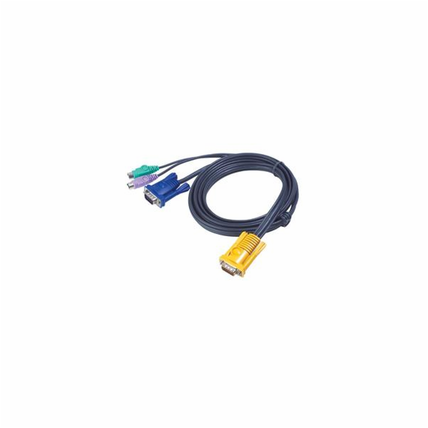 ATEN&nbsp;KVM&nbsp;sdružený&nbsp;kabel&nbsp;k&nbsp;CS-12xx,CL-10xx,&nbsp;PS2,&nbsp;3m