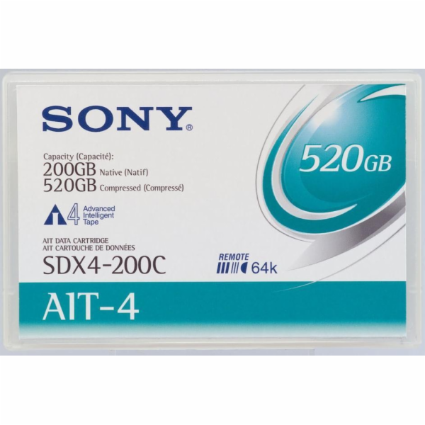 SONY páska SDX4-200C - AIT 4 TAPE 200/520GB