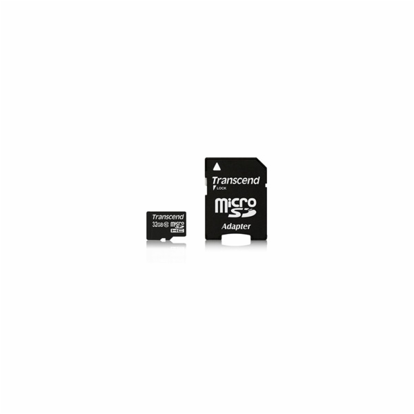 Transcend 32GB microSDHC (Class 10) paměťová karta (s ada...