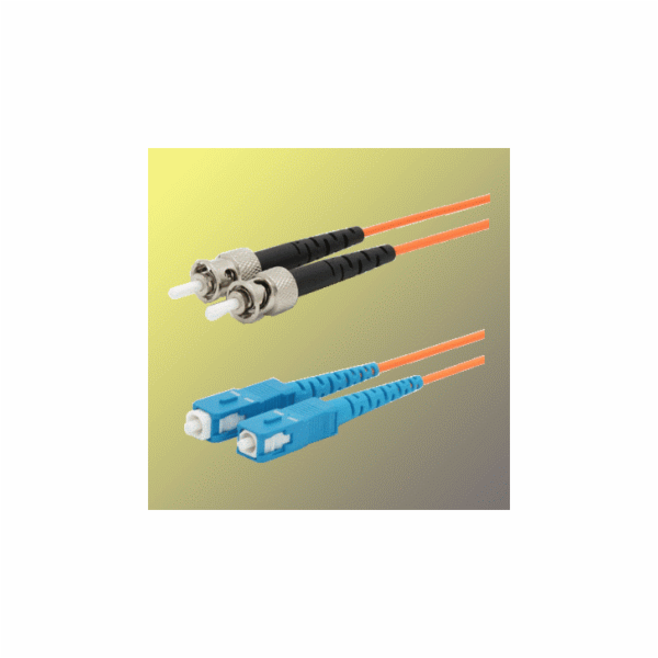 Optický patchkabel duplexní, ST-SC 9/125um SM, 2m, OS2
