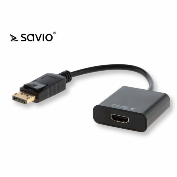 Savio CL-55 video cable adapter 0.2 m DisplayPort HDMI Ty...