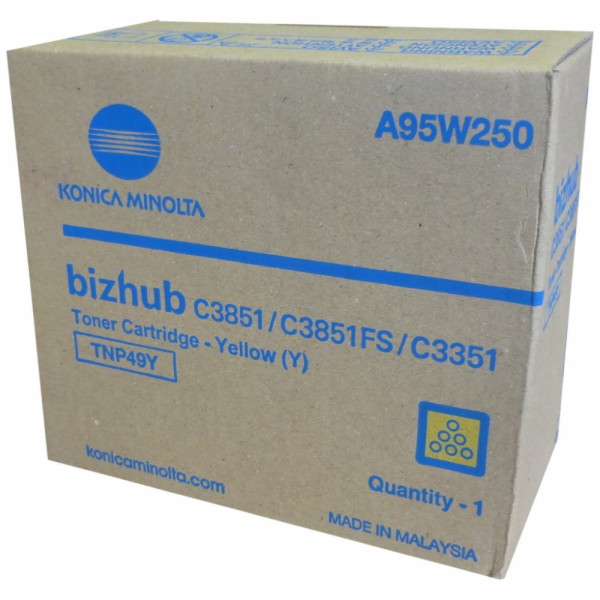 Minolta Toner TNP-49Y, žlutý do bizhub C3351, C3851 (12k)
