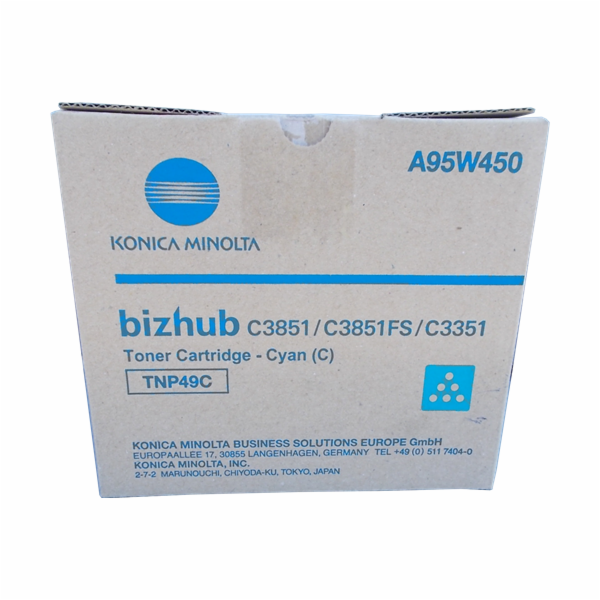 Konica Minolta toner A95W450, cyan, 12000str., TNP-49C, K...
