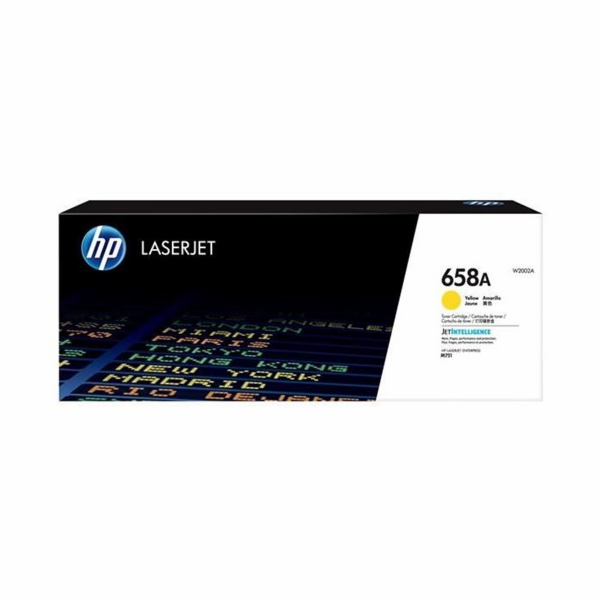 HP 658A Yellow LaserJet Toner Cartridge (6,000 pages)