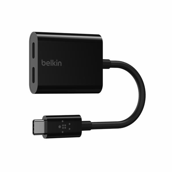 Belkin CONNECT USB-C audio/napájecí adaptér černý