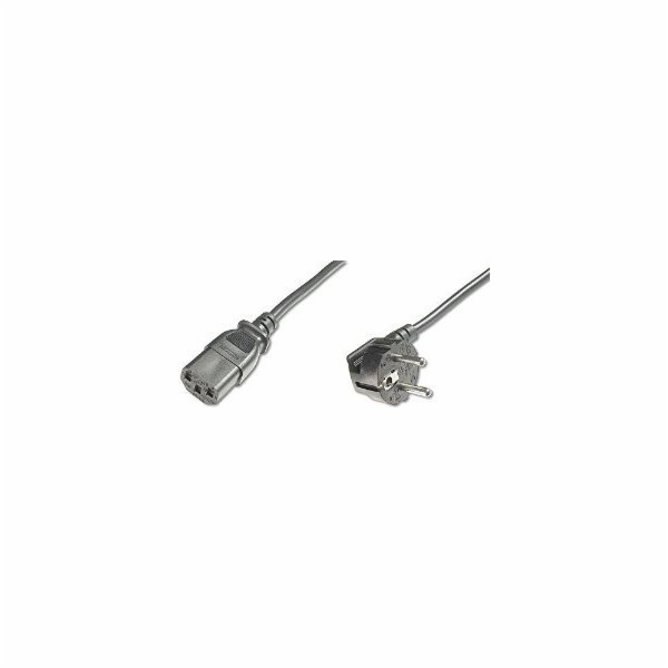 Digitus Napájecí kabel, CEE 7/7 (Typ-F), 90o úhlový - C13...