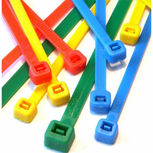 TECHLY 306479 Nylon cable ties 200pcs multicolor