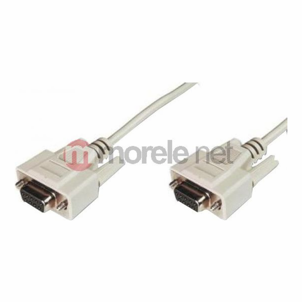 Digitus sériový kabel připojovací DB9 F/F, Měď, 2m šedý