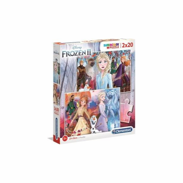 Clementoni Puzzle 2x20 Super barva Frozen 2