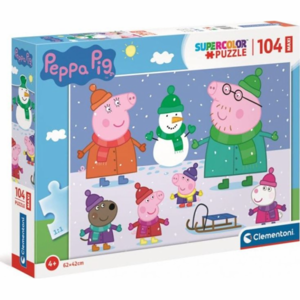 Clementoni Puzzle 104el Maxi Peppa Pig. Prasátko Peppa 23752