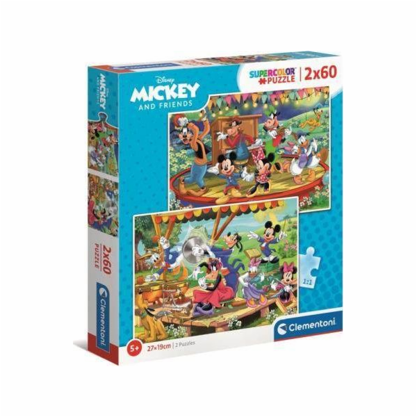 Clementoni Puzzle 2x60 Mickey and Friends 21620