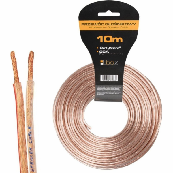 Libox kabel 2x1,50 reproduktorový kabel LB0008-10 LIBOX