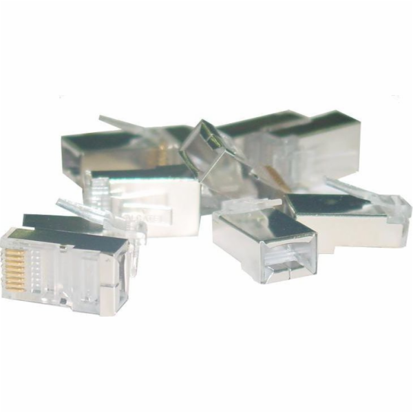 Assmann RJ45 zástrčka kat.6 stíněná univerzální 8P8C 100k...