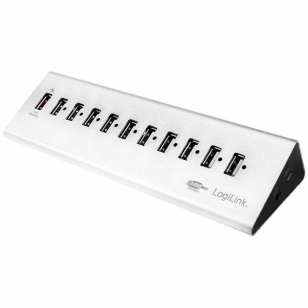 USB HUB LogiLink, stolní 10xUSB 2.0 s napájením (UA0226)