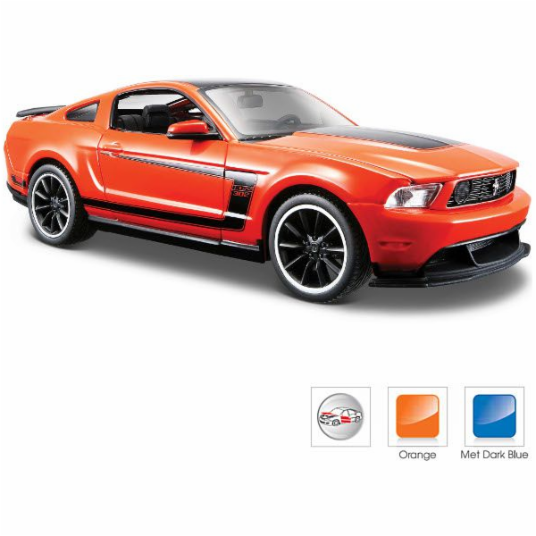 Kovový model Ford Mustang Boss 302 černý