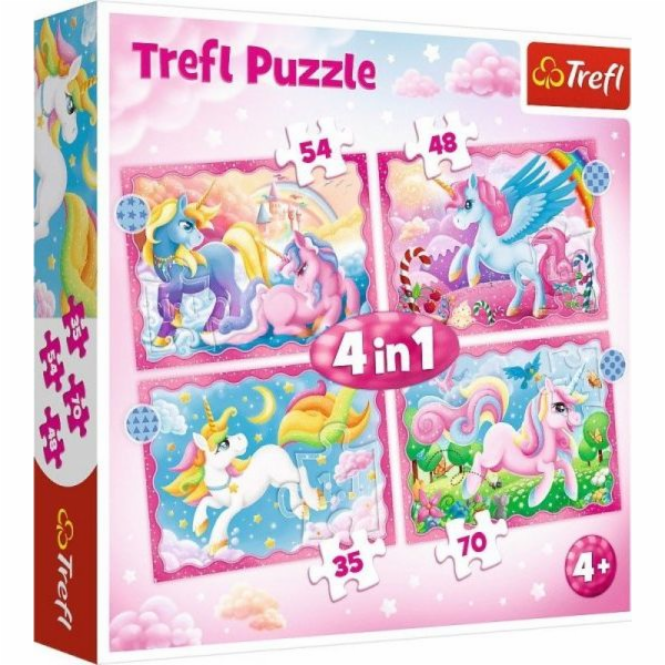 Puzzle 4v1 Jednorožci a magie