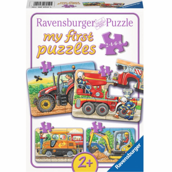 Puzzle 2-4-6-8 dílků V práci