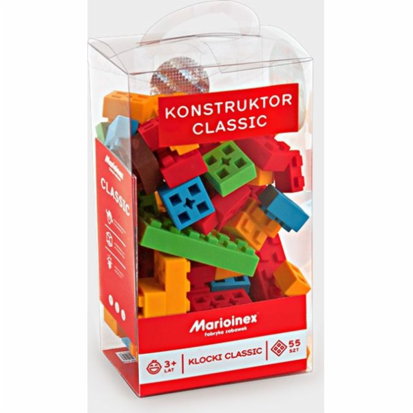 Klasické stavební bloky 55 kusů