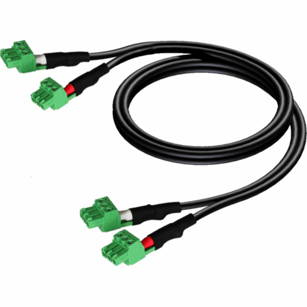 Kabel 2x svorka na kostku - 2x svorka na kostku (3P-3,81M...