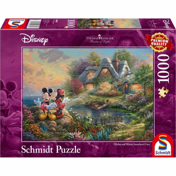 Puzzle prémiové kvality 1 000 dílků THOMAS KINKADE Mickey...