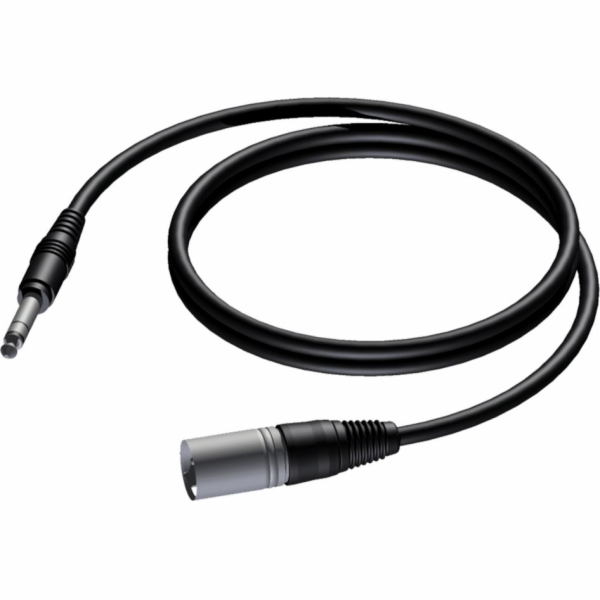 Kabel XLR samec - 6,3 mm Stereo Jack 1,5 m