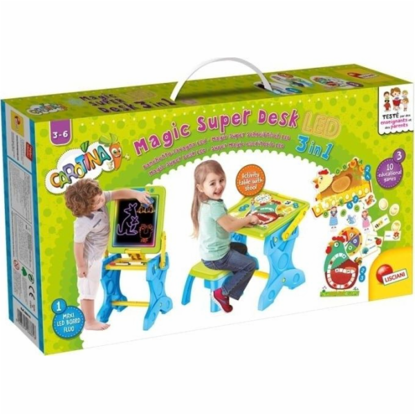 Lisciani Magic psací stůl + deska 3v1 72415 CAROTINA