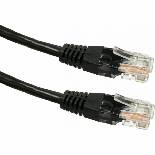 Patch kabel cat.5e RJ45 UTP, 2m, černý