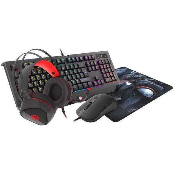 Sada pro hráče 4 v 1 Cobalt 330 klávesnice + myš + sluchá...