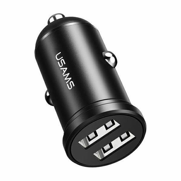 2xUSB 2,4A nabíječka do auta Černá