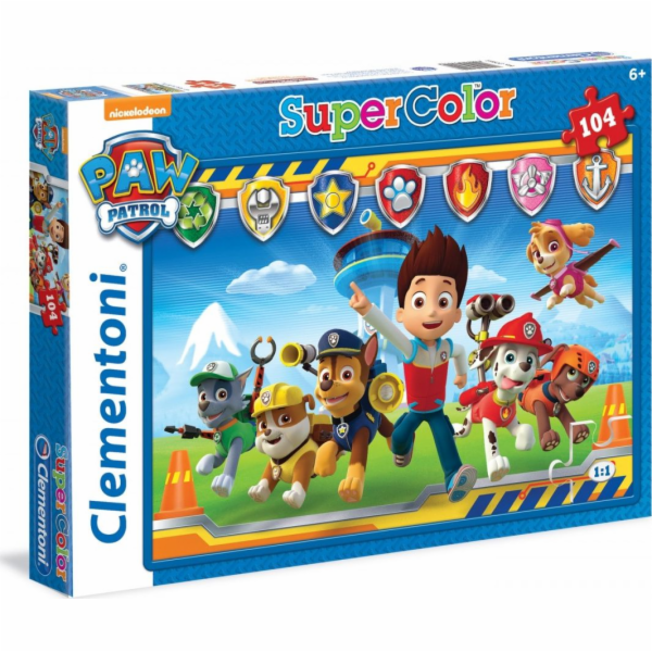 Puzzle 104 dílků Paw Patrol Super Color