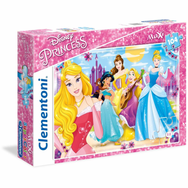 Puzzle 104 prvků Maxi Super Color Princess