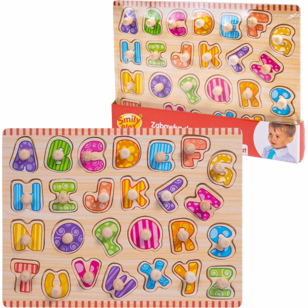 Puzzle s dřevěnými písmeny